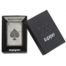 ISQUEIRO ZIPPO ACE FILIGREE BLACK ICE CHROM